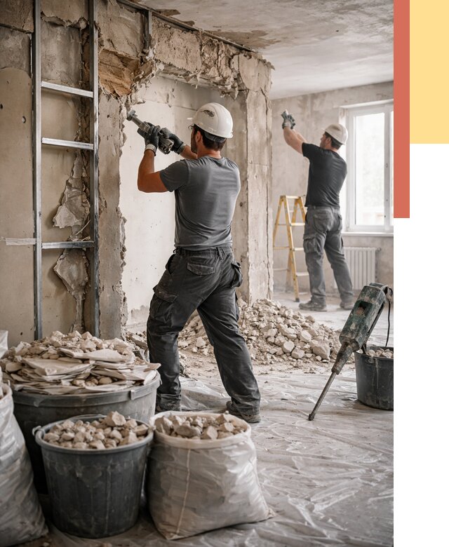 Демонтажные работы в Мытищах от 2742 руб. — услуги и цена под ключ | ОТДЕЛОЧНИК-Мтщ