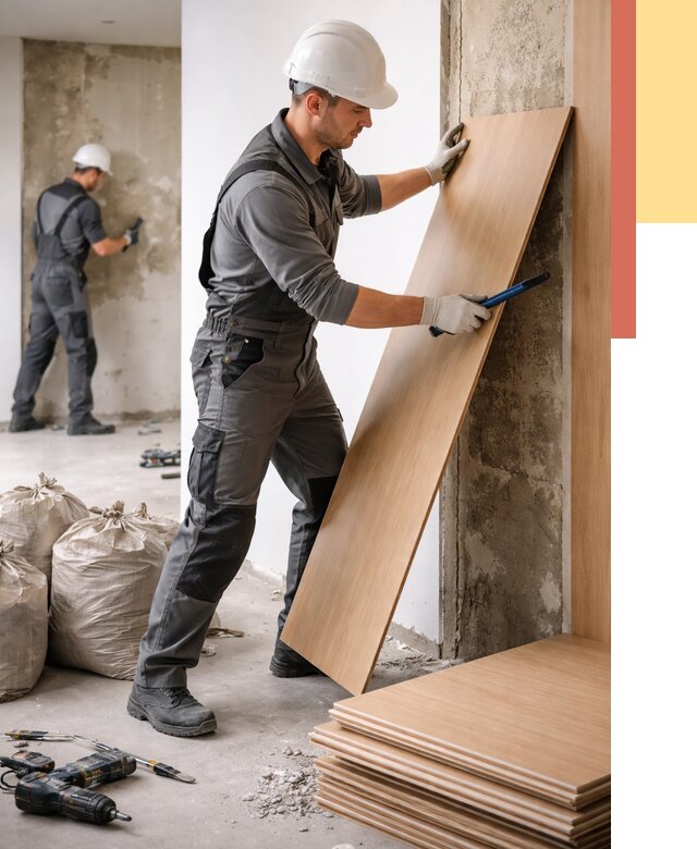 Демонтаж стеновых панелей в Мытищах от 3554 руб. за м² быстро и недорого | ОТДЕЛОЧНИК-Мтщ