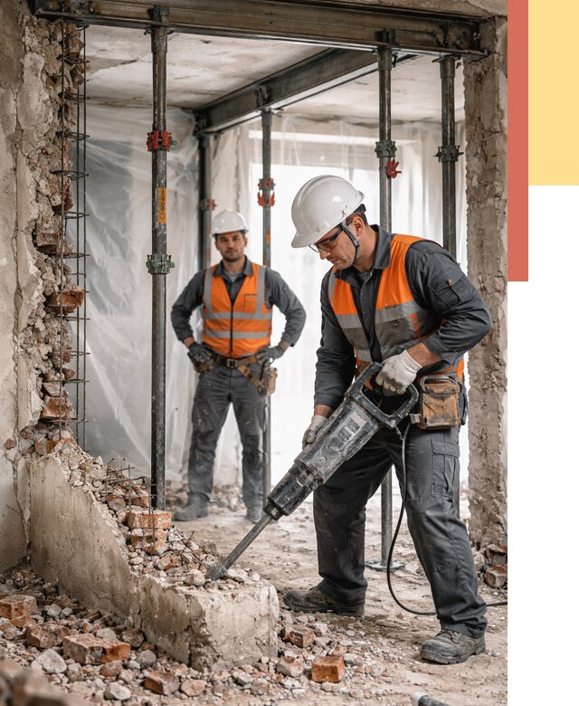 Снос несущих стен в Мытищах от 10409 руб. — демонтаж несущей стены под ключ | ОТДЕЛОЧНИК-Мтщ