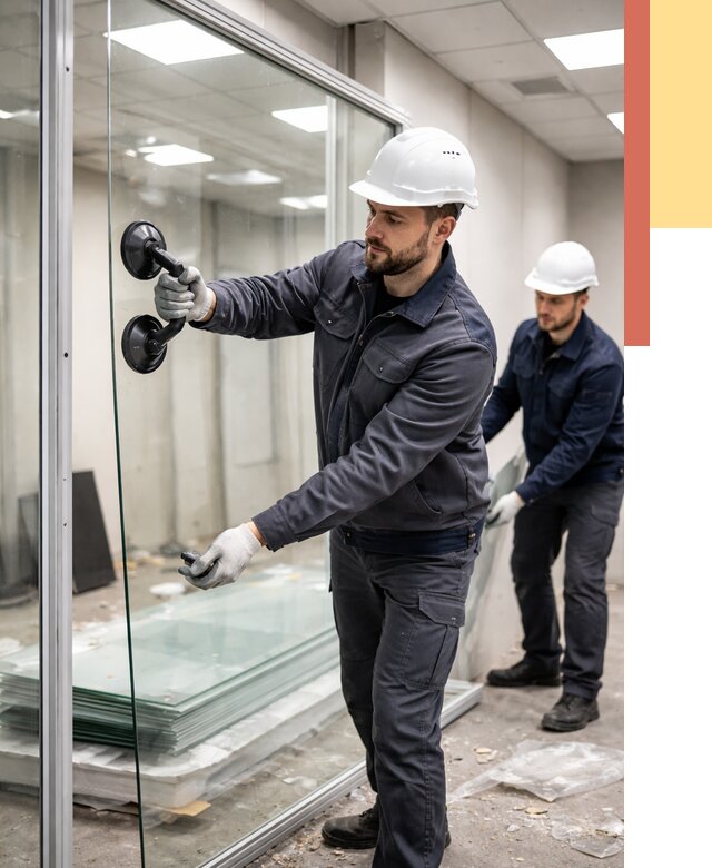 Демонтаж стеклянных перегородок в Мытищах от 3250 руб. — быстро и недорого | ОТДЕЛОЧНИК-Мтщ