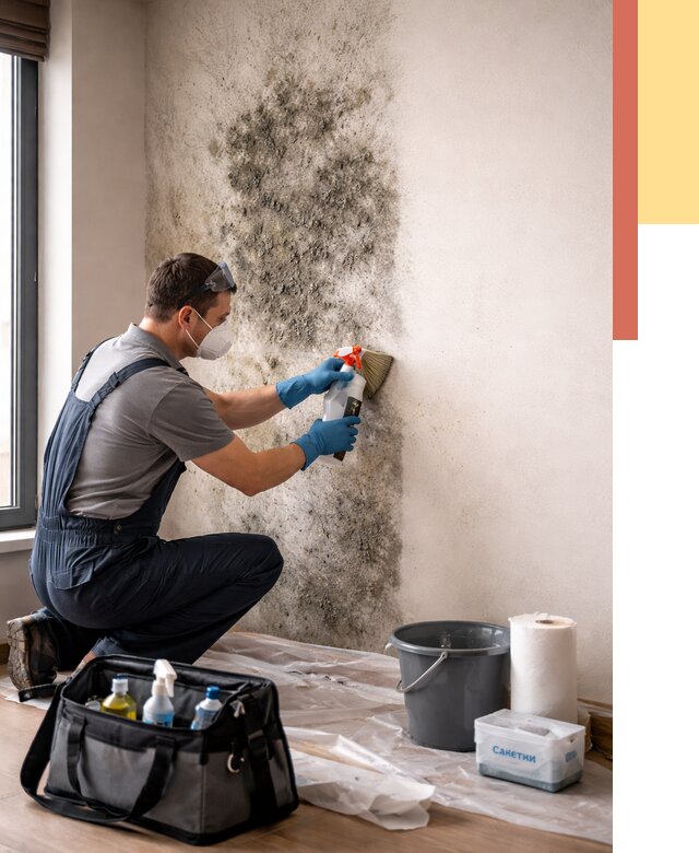 Удаление плесени со стен в Мытищах от 2183 руб. — быстро и недорого | ОТДЕЛОЧНИК-Мтщ