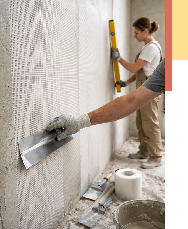 Армирование стен стеклосеткой в Мытищах от 3250 руб. под ключ | ОТДЕЛОЧНИК-Мтщ