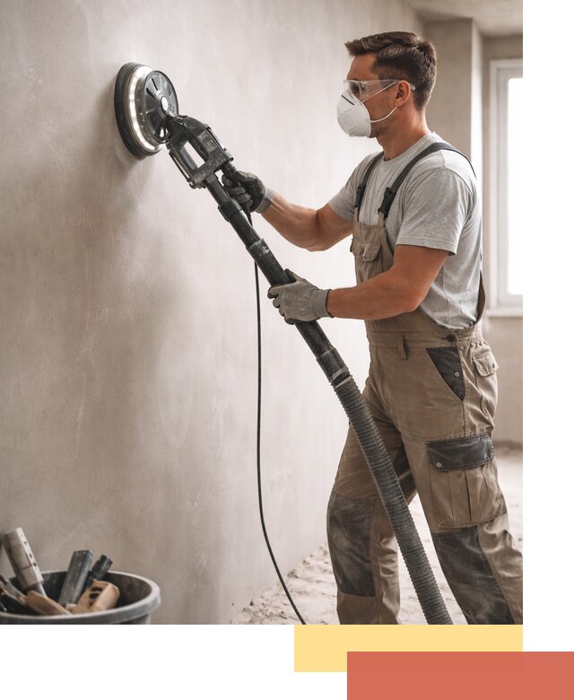 Профессиональная шлифовка стен в Мытищах быстро и качественно