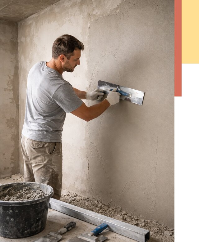 Штукатурка стен без маяков в Мытищах от 7312 руб/м2 — услуги и цена | ОТДЕЛОЧНИК-Мтщ