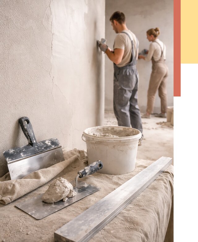 Штукатурка стен гипсовая в Мытищах от 4570 руб/м2 — быстро и недорого | ОТДЕЛОЧНИК-Мтщ