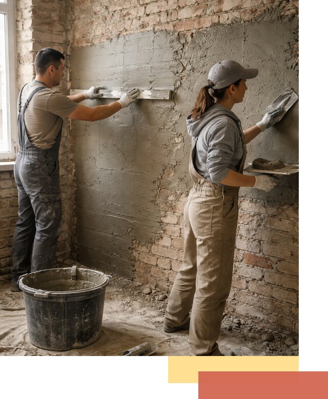 Штукатурка кирпичных стен в Мытищах — качественно и надежно