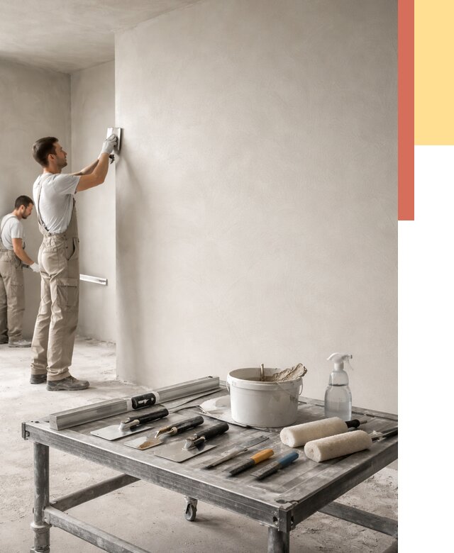 Штукатурка стен под покраску в Мытищах от 4570 руб./м² — качественно и недорого | ОТДЕЛОЧНИК-Мтщ