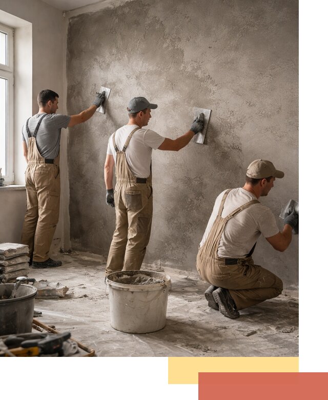 Декоративная штукатурка под бетон в Мытищах для стен и потолков