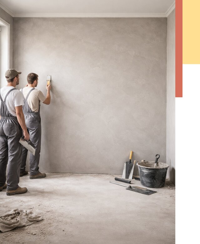 Микробетон на стены в Мытищах от 1269 руб. — нанесение и отделка | ОТДЕЛОЧНИК-Мтщ