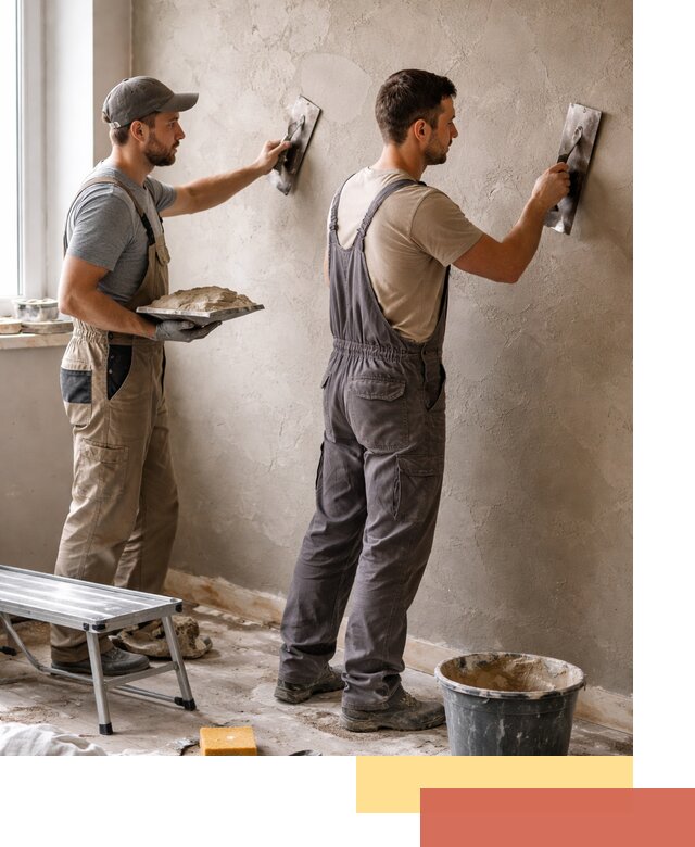 Ремонт декоративной штукатурки и восстановление фактуры в Мытищах