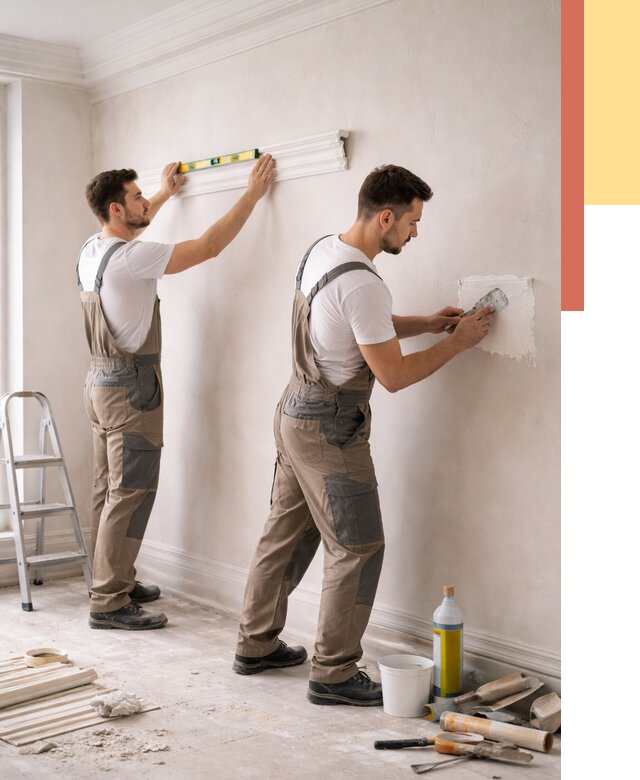 Монтаж лепнины на стены в Мытищах от 4570 руб. — недорого, быстро | ОТДЕЛОЧНИК-Мтщ