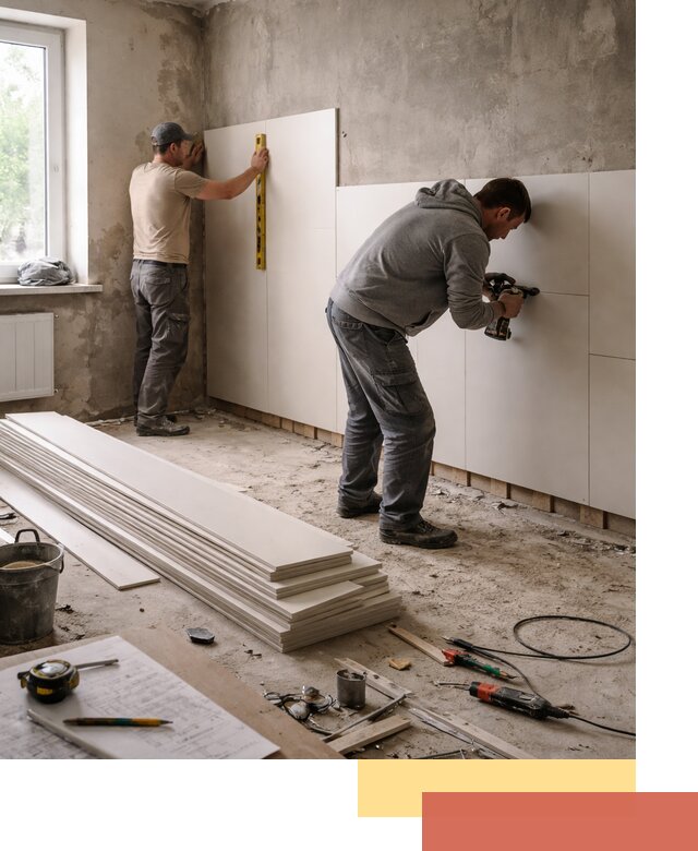 Монтаж ПВХ панелей на стены в Мытищах качественно и быстро