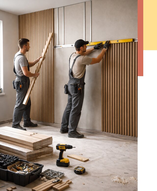 Монтаж реечных панелей на стены в Мытищах от 1219 руб. — быстро и недорого | ОТДЕЛОЧНИК-Мтщ