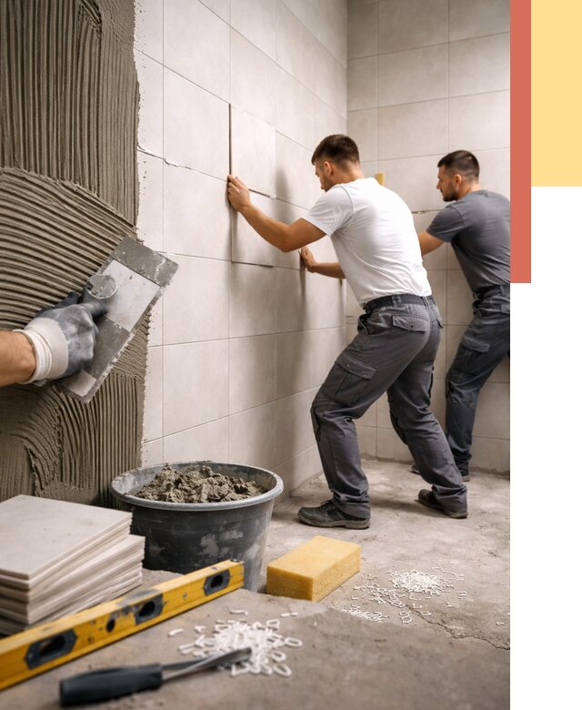 Укладка плитки на стены в Мытищах от 863 руб. — качественно и недорого | ОТДЕЛОЧНИК-Мтщ