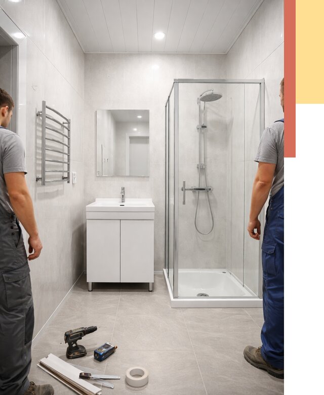 Отделка ванной комнаты панелями ПВХ в Мытищах от 4570 руб. за м2 | ОТДЕЛОЧНИК-Мтщ