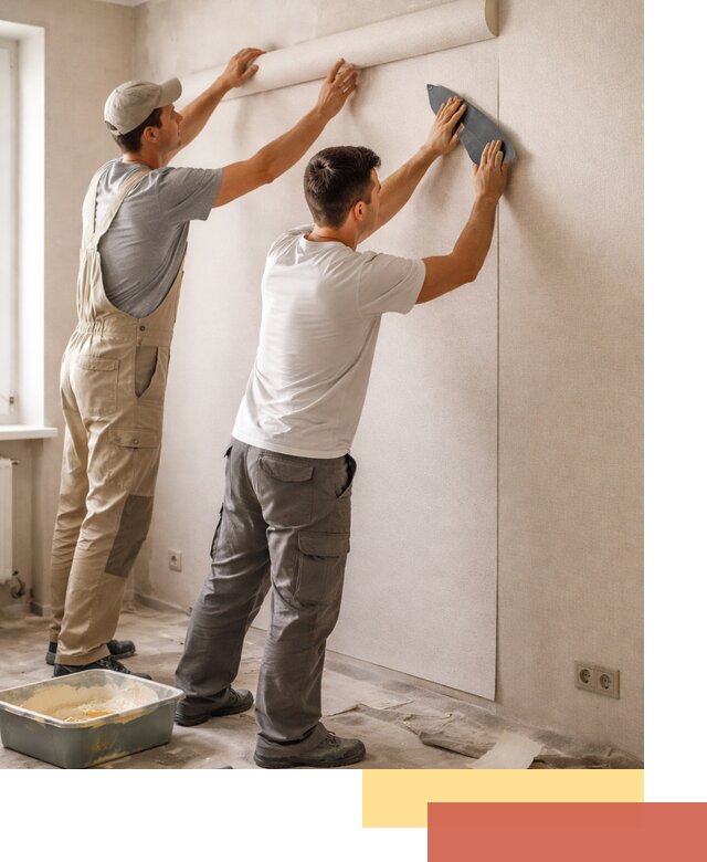 Поклейка виниловых обоев в Мытищах профессионально и качественно