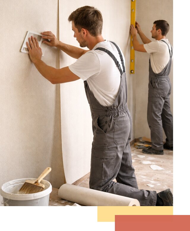 Поклейка бумажных обоев в Мытищах качественно и недорого