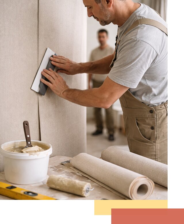 Поклейка текстильных обоев в Мытищах профессионально и аккуратно