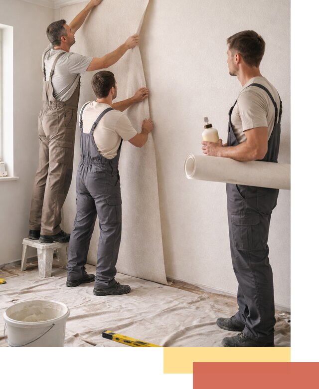 Оклейка стен обоями в Мытищах — качественно и профессионально