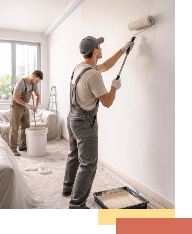 Покраска стен в офисе в Мытищах — быстрый и качественный ремонт