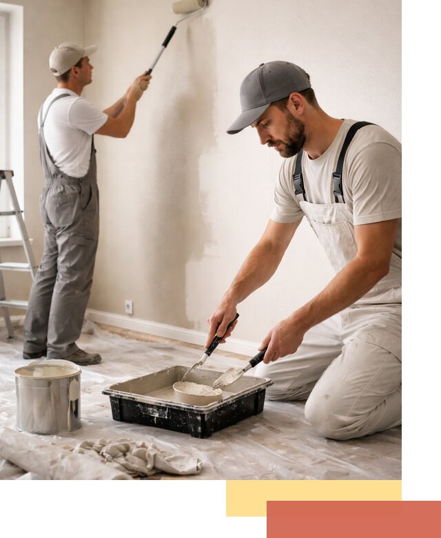 Покраска стен в квартире в Мытищах — профессионально и аккуратно