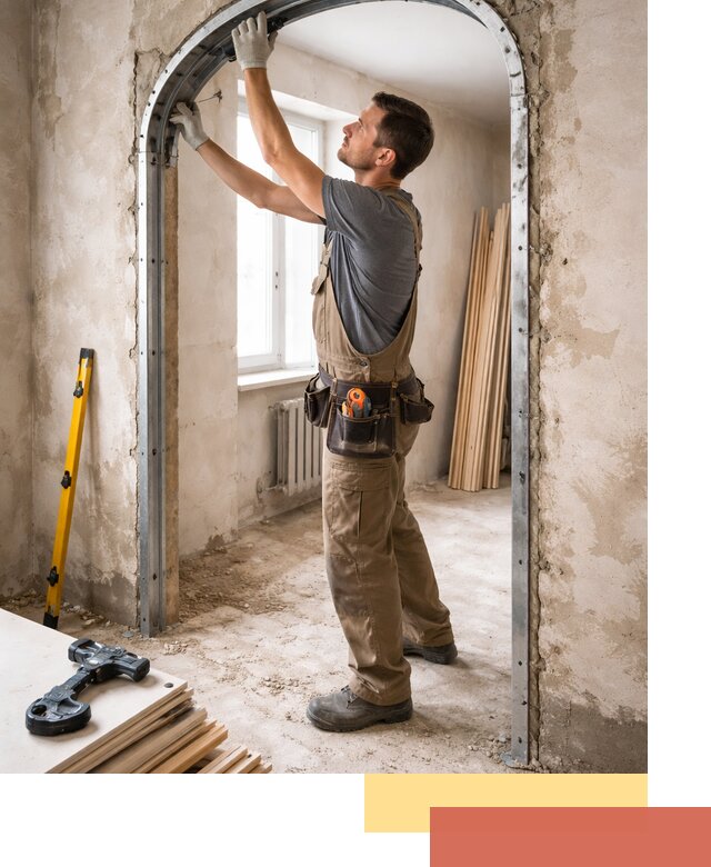 Устройство арочного проема в Мытищах под ключ