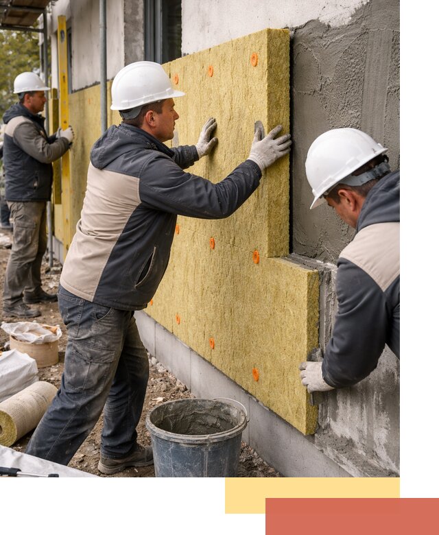 Утепление стен минватой в Мытищах — тепло и звукоизоляция