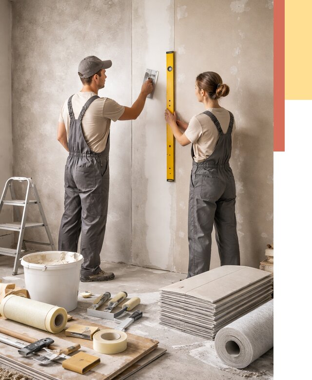 Отделка стен в Мытищах от 1523 руб/м² — недорого, быстро, под ключ | ОТДЕЛОЧНИК-Мтщ