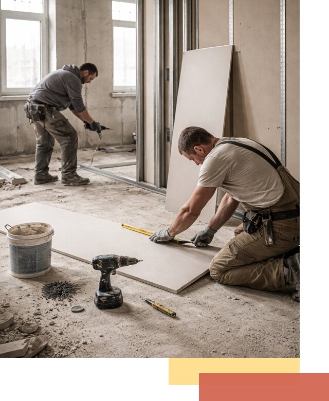 Кладка перегородок из ПГП под ключ в Мытищах