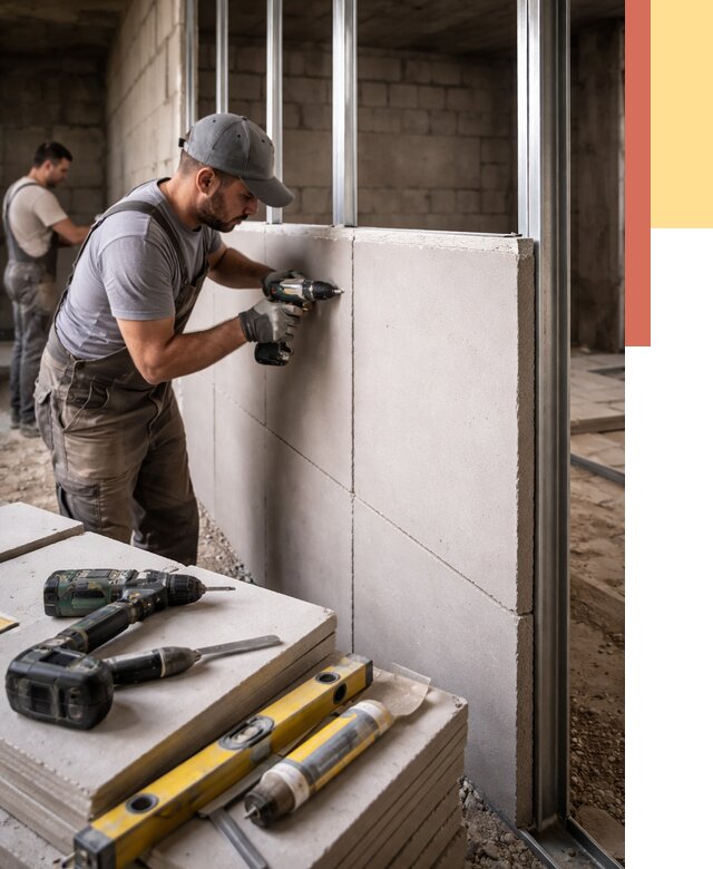 Кладка влагостойких перегородок ПГП в Мытищах от 1219 руб. под ключ | ОТДЕЛОЧНИК-Мтщ