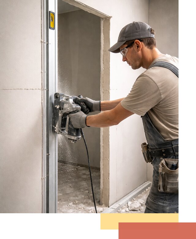 Устройство дверного проема в перегородке в Мытищах