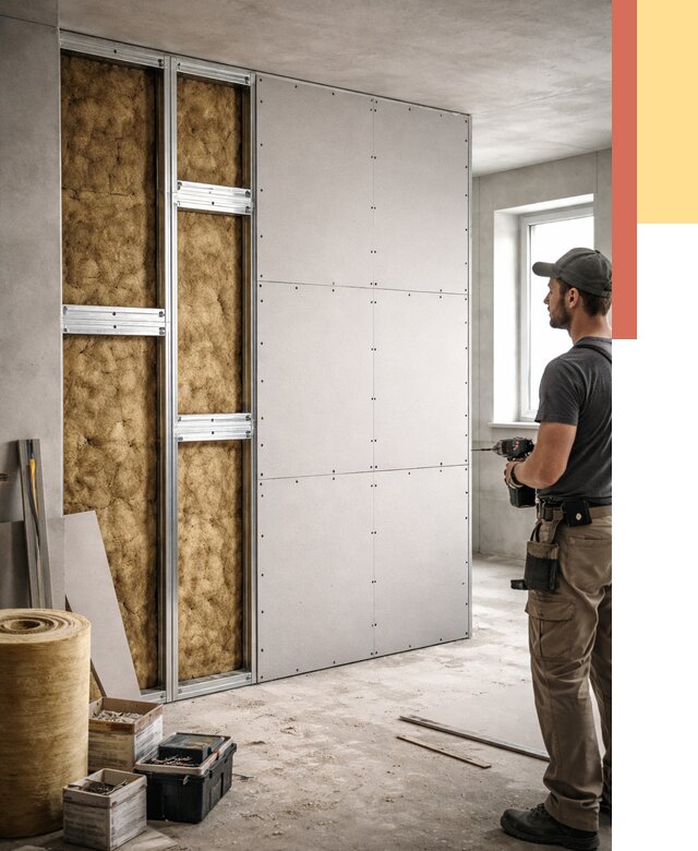 Усиленная перегородка под навеску в Мытищах от 12998 руб. — монтаж под ключ | ОТДЕЛОЧНИК-Мтщ