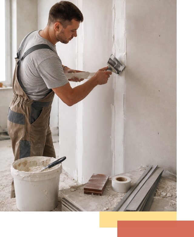 Шпаклевка перегородок из гипсокартона в Мытищах качественно и быстро