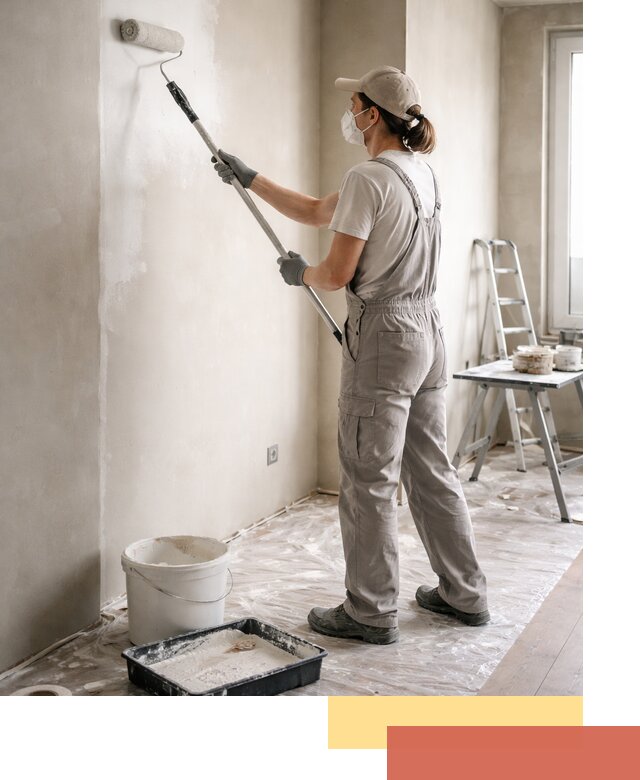 Покраска перегородок из гипсокартона в Мытищах качественно и недорого