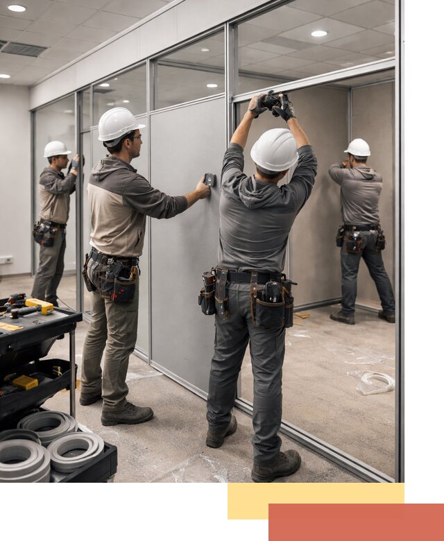 Мобильные офисные перегородки под ключ в Мытищах