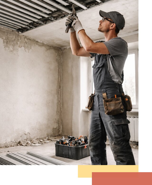 Демонтаж реечного потолка в Мытищах быстро и аккуратно