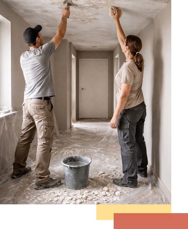 Удаление побелки с потолка в Мытищах — быстро и аккуратно