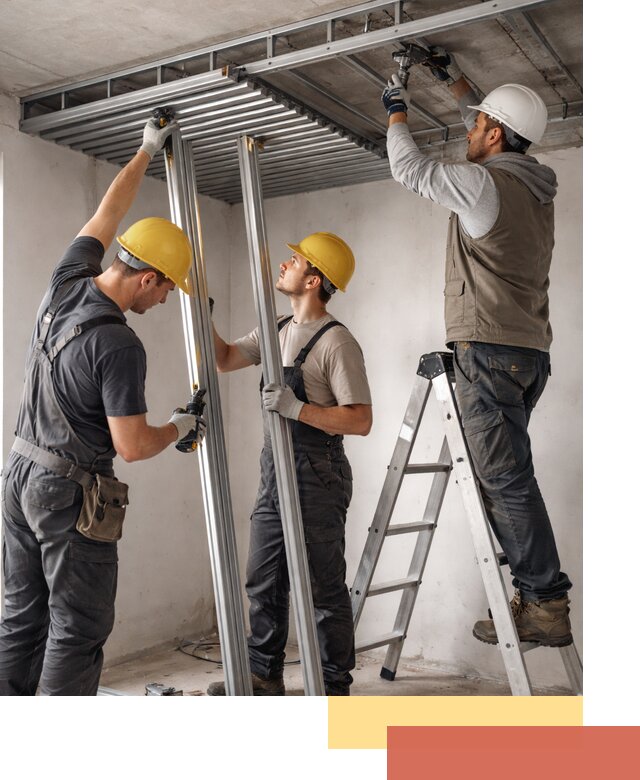 Монтаж реечного потолка под ключ в Мытищах