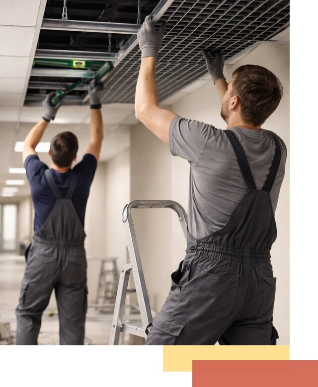 Монтаж потолка Грильято в Мытищах: установка под ключ качественно