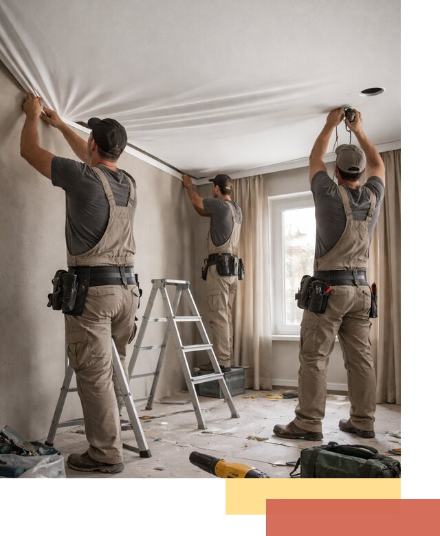 Монтаж матового натяжного потолка в Мытищах качественно и быстро