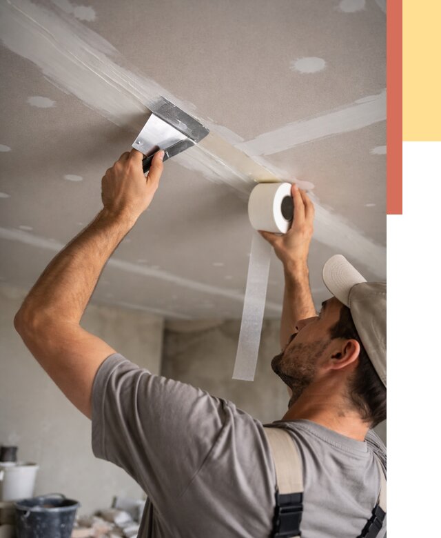 Обработка швов потолка ГКЛ в Мытищах от 7616 руб. под ключ | ОТДЕЛОЧНИК-Мтщ