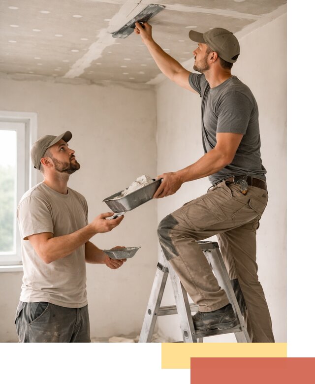 Шпаклевка потолка из гипсокартона в Мытищах качественно и быстро