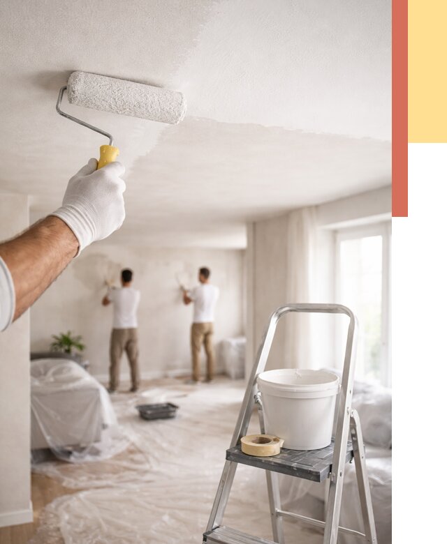 Покраска потолка акриловой краской в Мытищах от 2539 руб. | ОТДЕЛОЧНИК-Мтщ