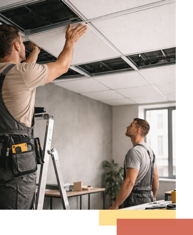 Монтаж потолочной плитки в Мытищах качественно и в срок