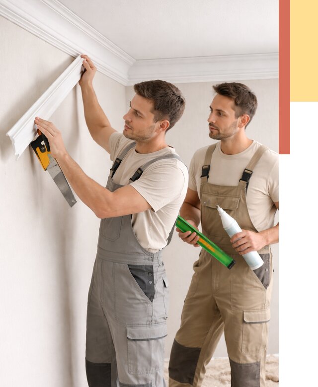Монтаж потолочного плинтуса в Мытищах от 2336 руб. — быстро и недорого | ОТДЕЛОЧНИК-Мтщ