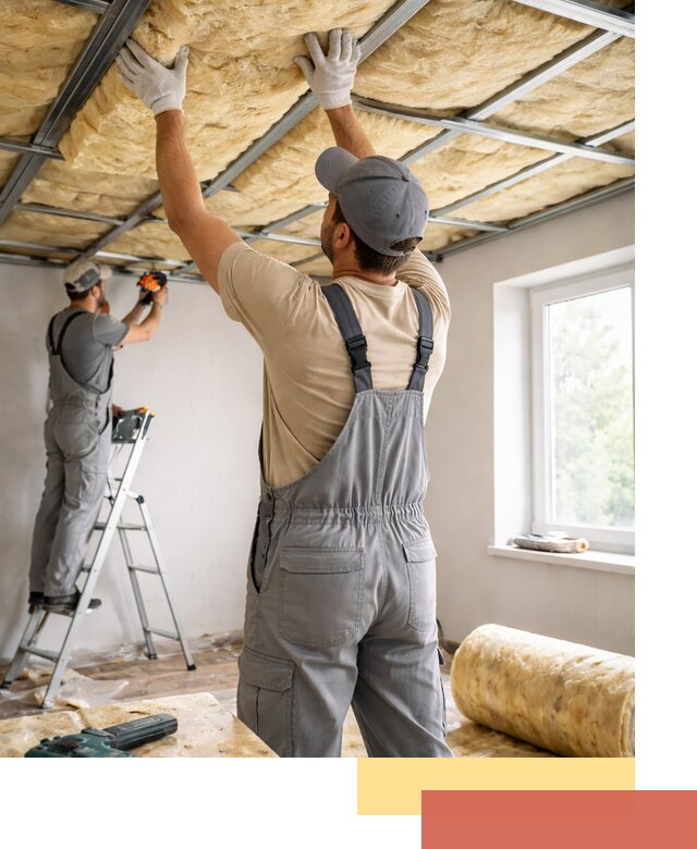 Утепление потолка под ключ в Мытищах качественно и быстро