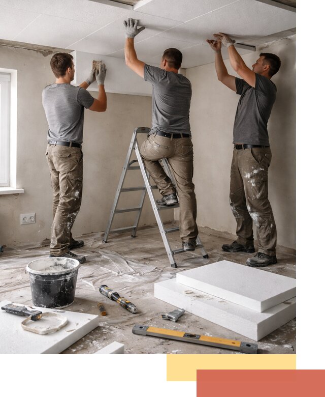 Утепление потолка пенопластом в Мытищах быстро и качественно